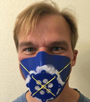 Respirator Mask - quick to print, dip in hot water to form fit