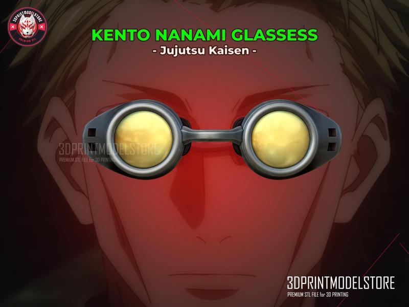 Kento Nanami Glassess - Jujutsu Kaisen Cosplay Halloween Mask - Premium STL Files