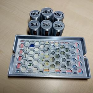 3D printable organization for euro coins and bills
