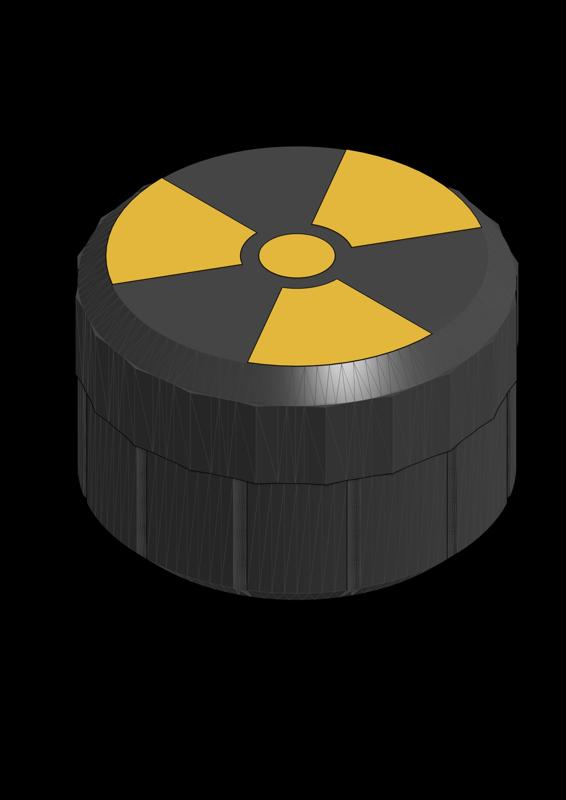 Radioactive source container