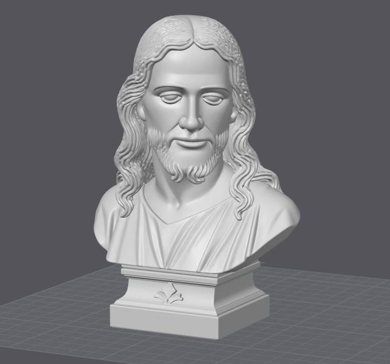 Bust of Jesus Christ - Central Figure of Christianity and Universal Spiritual Symbol