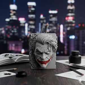 PACK X2 - Pencil Holder The Joker (Anime Style) - 3D Design for Printing