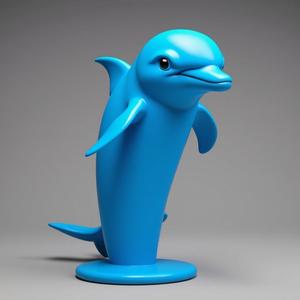 dolphin statue