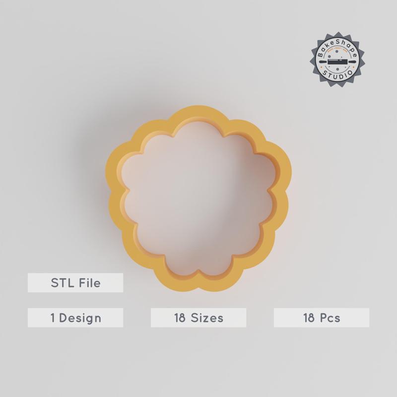 Sheep Shape Cutter Set, 18 Sizes from 0.75"-5.00" for Cookies, Fondant, Clay, Farm & Wool Animal Design