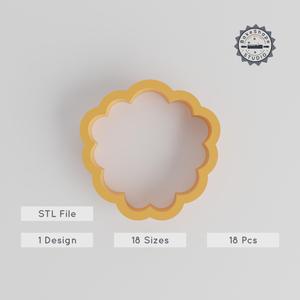 Sheep Shape Cutter Set, 18 Sizes from 0.75"-5.00" for Cookies, Fondant, Clay, Farm & Wool Animal Design