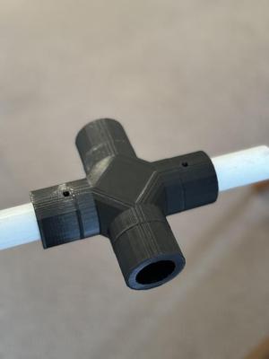 Cross Connecter for PVC pipe DN20 size (OD 26.67mm)