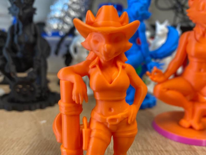 Western female wolf, Cowgirl wolf 