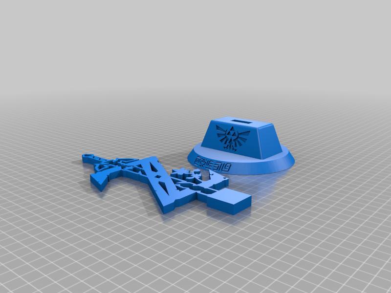 Zelda Mastre Sword with base