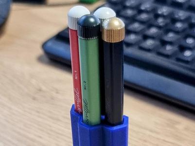 Minimalist Hex Pen Holder
