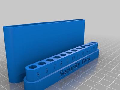 Security Torx Hex Bit holder - 12 piece set