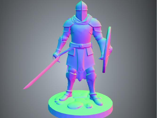 miniature human warrior