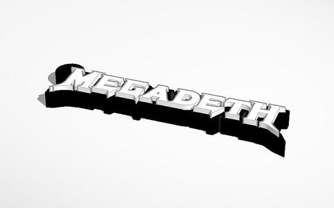 Megadeth logo keychain