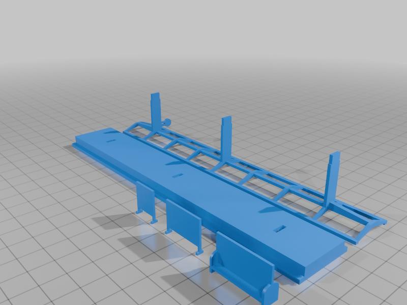 N scale modular station platform