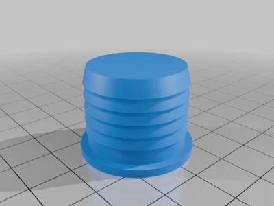 Basic pipe plug with ribs