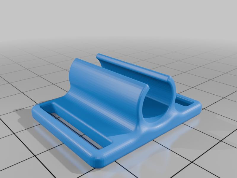 Decathlon water bladder hose clip for backpack with 20mm straps