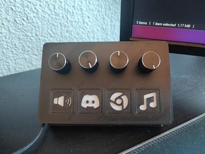 Volume Mixer with Custom Caps