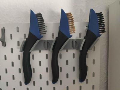 Skadis holder for Biltema wirebrush set
