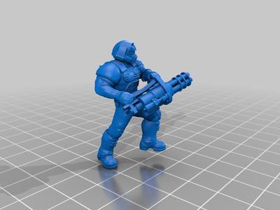 Doom Guy 28mm Chaingun Remix 