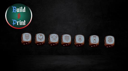 Dice with Warhammer Underworld logo