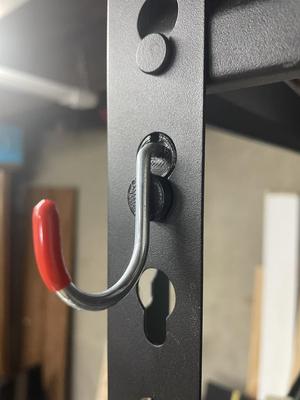 Universal muscle rack style metal shelving pegboard adapter