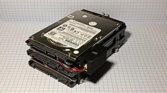2.5" 3x HDD Custom Rack