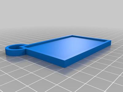 Keychain Template (loop on top left part)