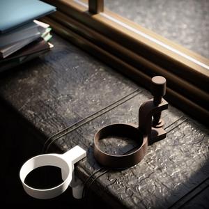 Cup holder with g-clamp