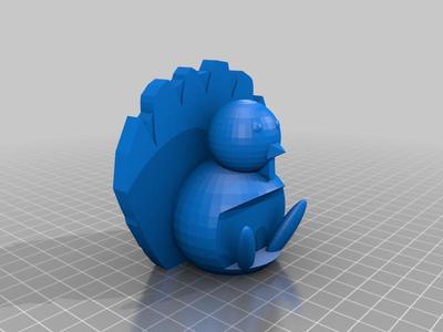 Turkey Thanksgiving card holder