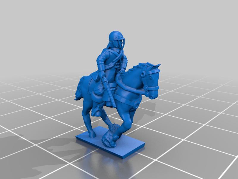 English Civil War Unarmoured Cavalry with lobster pots (ALT)