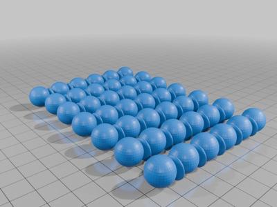Kastlijstje antiek -Robbellijst- halve bollen