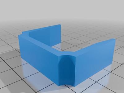 Cable_Duct 40x40mm  End cap and clips for better cable ordering