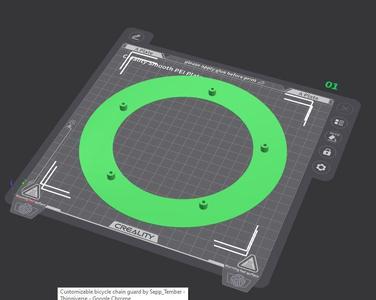 Customizable bicycle chain guard