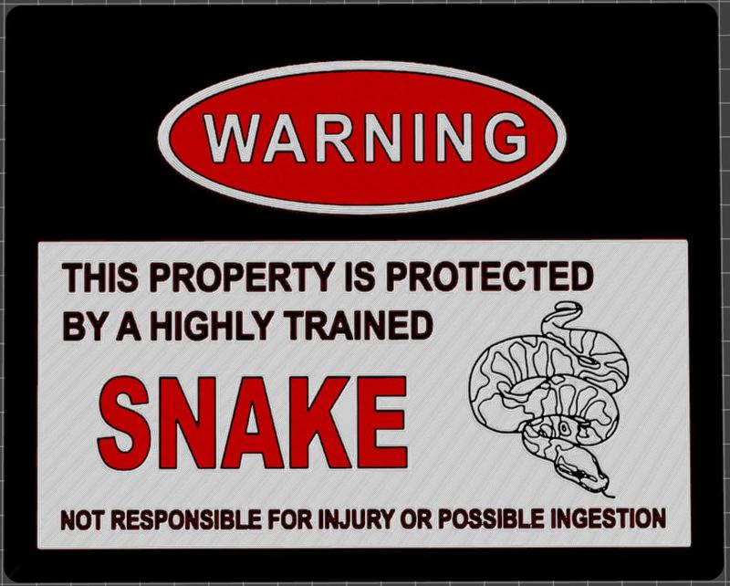 Attack snake sign