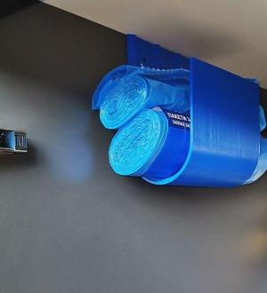 Kitchen trash bag holder