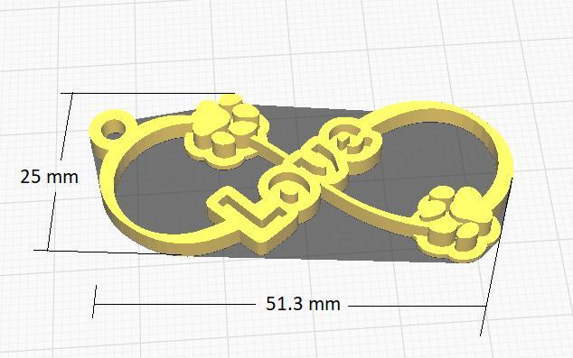 Infinite love - keychain