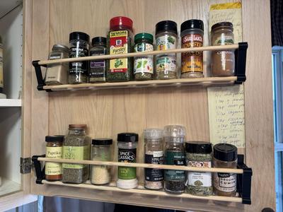 Spice Rack for Door or Wall Mount