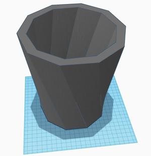 Hexagonal Desk Bin