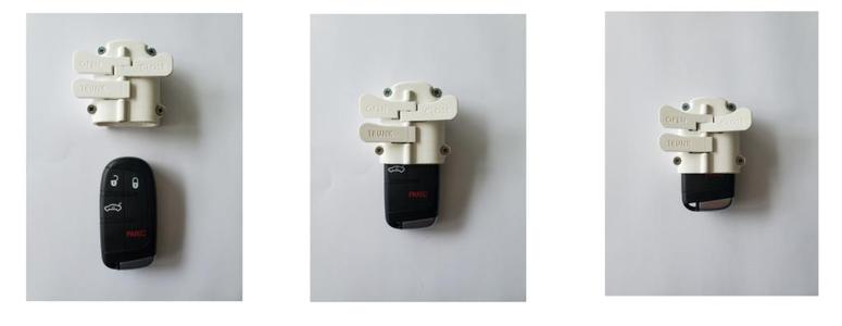 GobeClé - 	Dispositif pour faciliter l'utilisation d'une clé de voiture (Jeep)