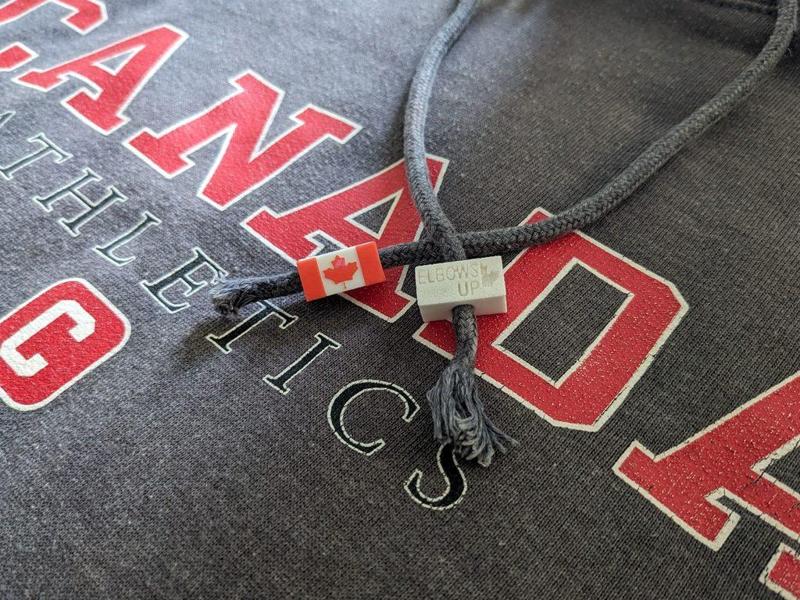 Canadian Flag Elbows Up Beads