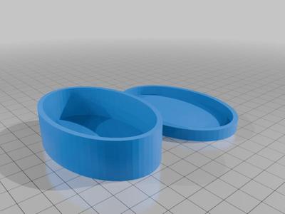 Small Oval Box w/ Lid