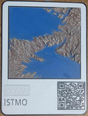 Placa e Maquete Tátil - Istmo