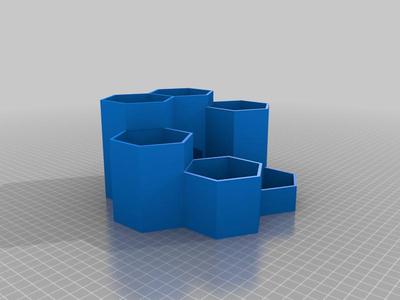 Hexagonal Desk Caddy