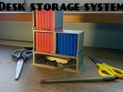 Desk storage system