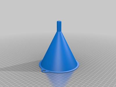 Resin funnel with cap