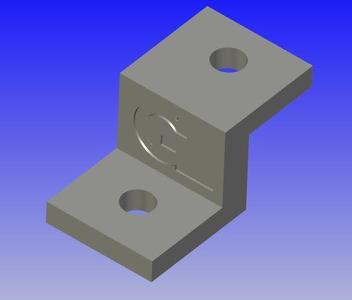 3/4" Bracket for Plywood mount 1/4"/M6 hole (3/4"=18mm) /膠合板支架/प्लाईवुड माउंट के लिए ब्रैकेट 