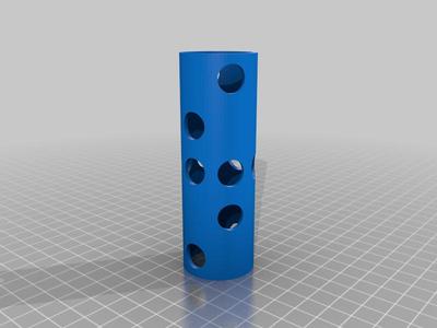 Tube with side holes for aquarium fish