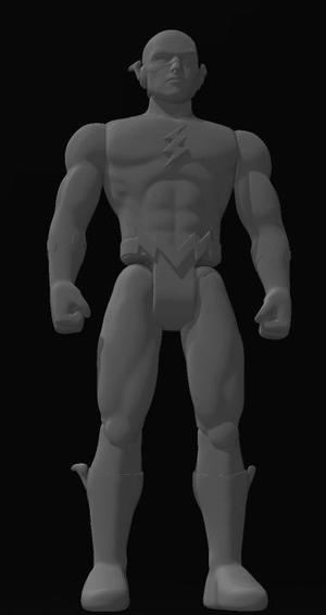 SUPERPOWERS ARTICULATED POSABLE RESIN ACTION MALE FIGURE