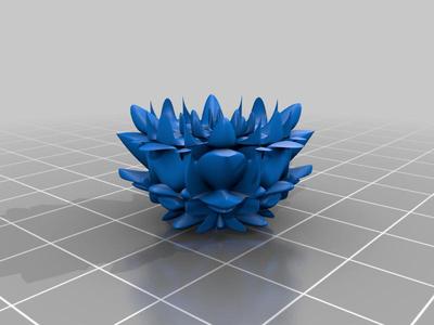 Flower in cubes