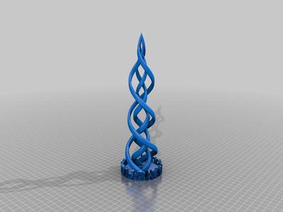 Spiral Sculpture for Record Player