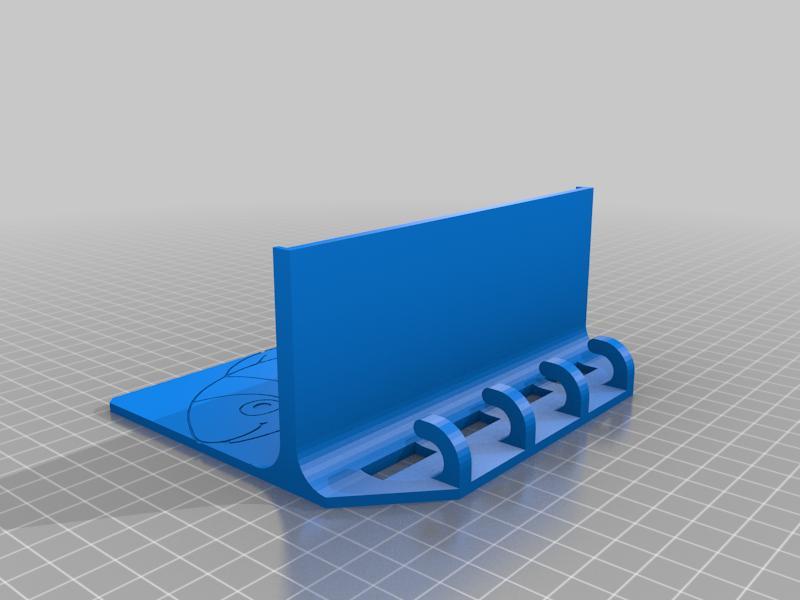 Shelf with hooks - Fish